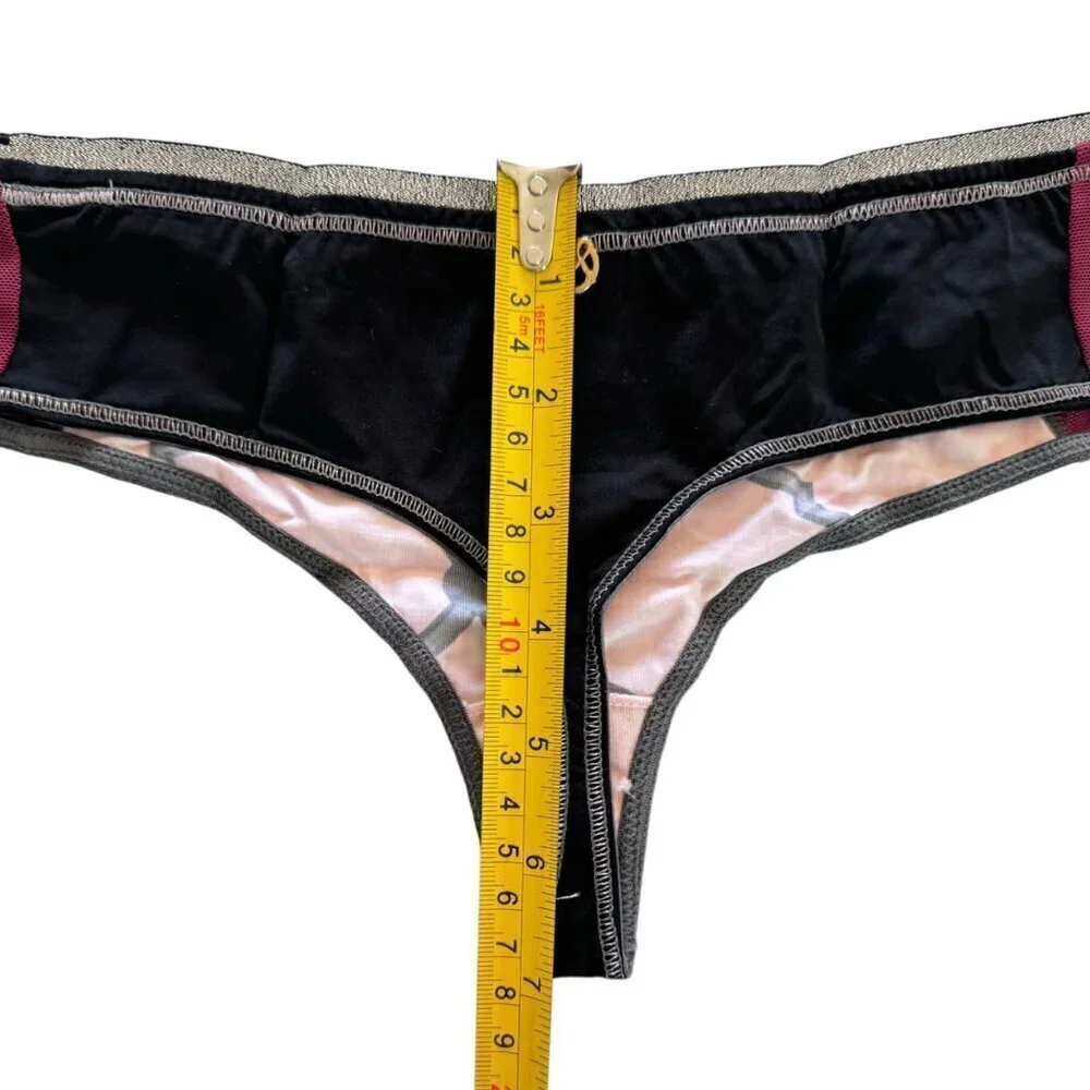NWT Maaji Intimates Printed Thong Panty Sz L Sexy Lingerie